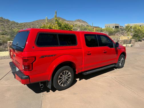 Red 2018 Ford F-150 Lariat