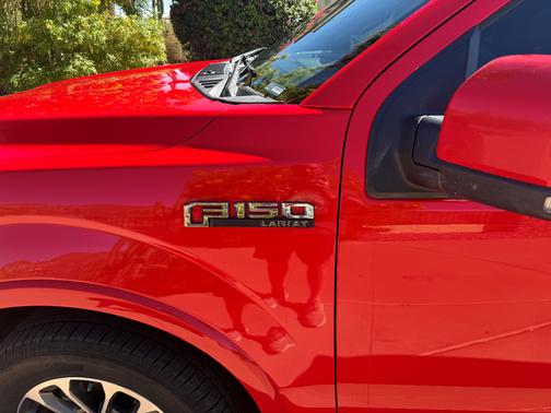 Red 2018 Ford F-150 Lariat