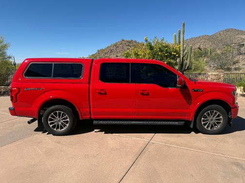 Red 2018 Ford F-150 Lariat