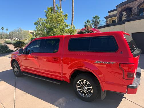 Red 2018 Ford F-150 Lariat