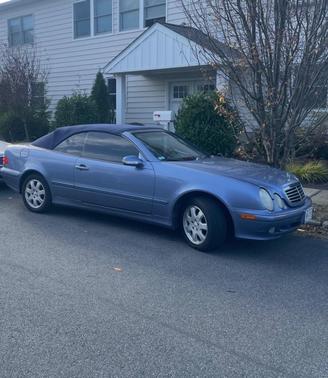 Blue 2000 Mercedes-Benz CLK-Class 320 Cabriolet