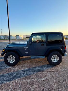 Blue 2001 Jeep Wrangler Sport