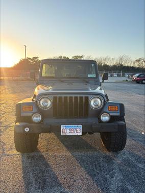 Blue 2001 Jeep Wrangler Sport