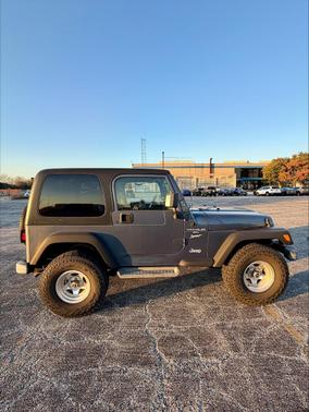 Blue 2001 Jeep Wrangler Sport