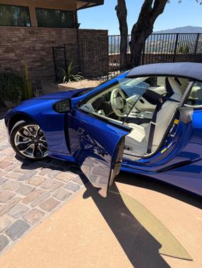 Blue 2021 Lexus LC 500 Base