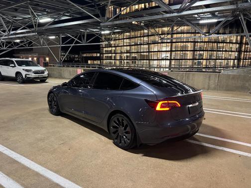 Gray 2022 Tesla Model 3 Performance