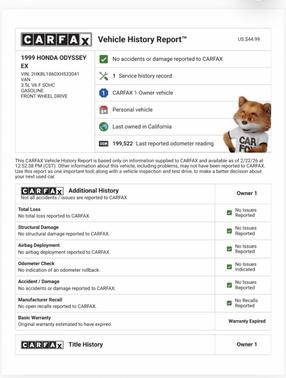1999 Honda Odyssey EX