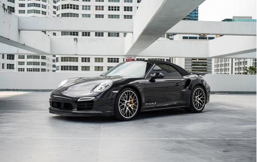 Black 2014 Porsche 911 911 Turbo S Cabriolet