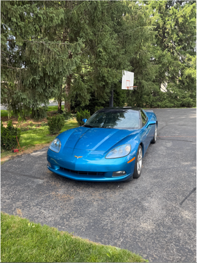 Blue 2008 Chevrolet Corvette Base