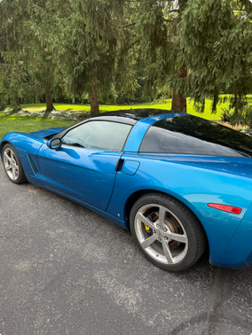 Blue 2008 Chevrolet Corvette Base