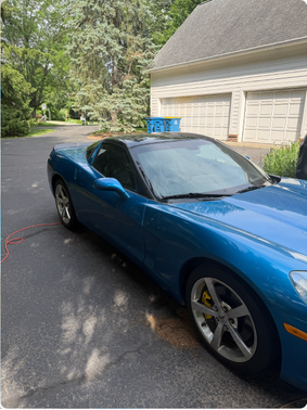 Blue 2008 Chevrolet Corvette Base