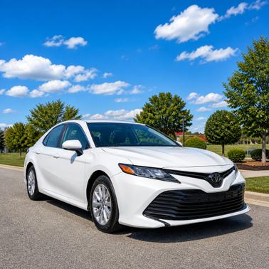 White 2020 Toyota Camry LE