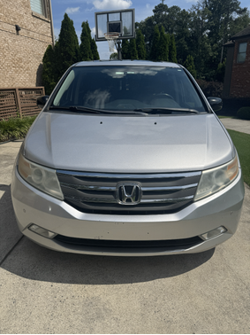 Silver 2013 Honda Odyssey Touring Elite