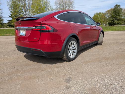 Red 2018 Tesla Model X 100D