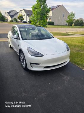 White 2022 Tesla Model 3 Long Range