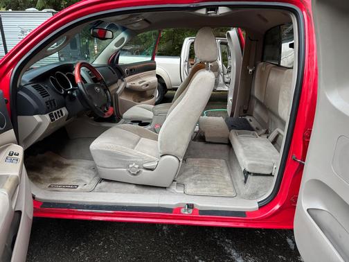 Red 2005 Toyota Tacoma Access Cab