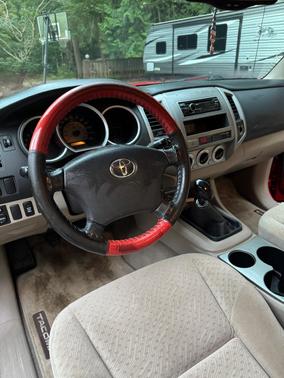 Red 2005 Toyota Tacoma Access Cab