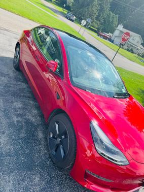 Red 2023 Tesla Model 3 Base