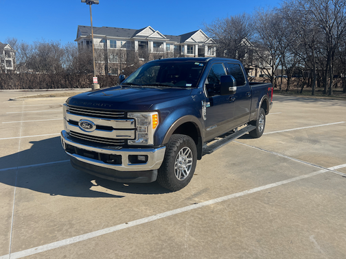 Blue 2017 Ford F-350 Lariat