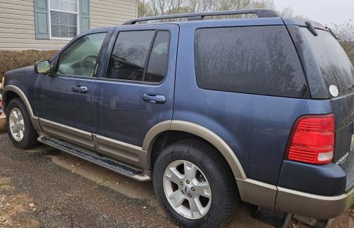 Blue 2003 Ford Explorer Eddie Bauer