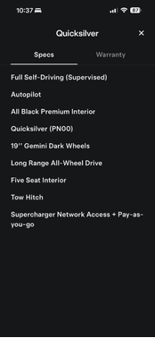 Silver 2024 Tesla Model Y Long Range