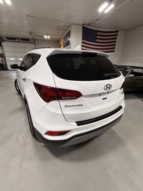 White 2018 Hyundai Santa Fe Sport 2.4L