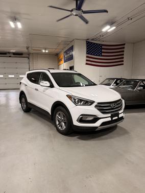 White 2018 Hyundai Santa Fe Sport 2.4L