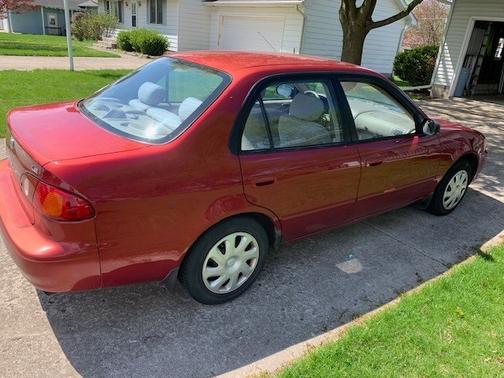 Red 2002 Toyota Corolla CE