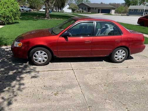 Red 2002 Toyota Corolla CE