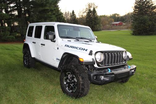 White 2025 Jeep Wrangler 4xe Rubicon X