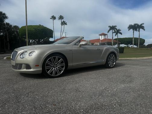 Beige 2014 Bentley Continental GT Speed