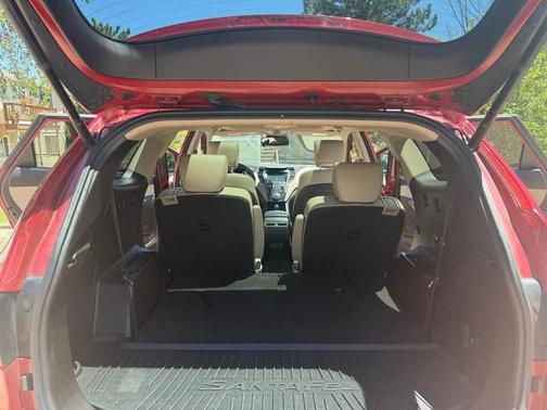 Red 2017 Hyundai SANTA FE Limited Ultimate