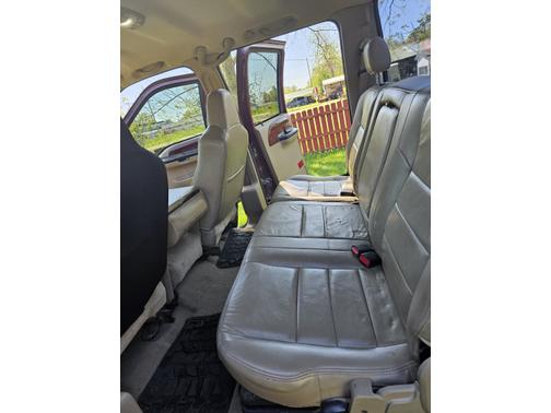 Red 2005 Ford F-350 Lariat Crew Cab Super Duty