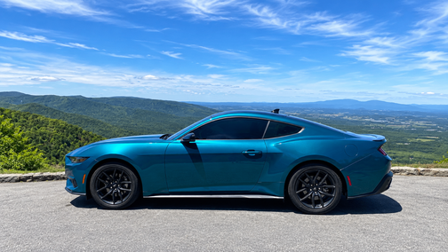 Blue 2026 Ford Mustang EcoBoost Premium