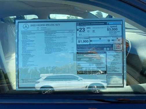 Blue 2022 Mercedes-Benz GLE 450 Base 4MATIC