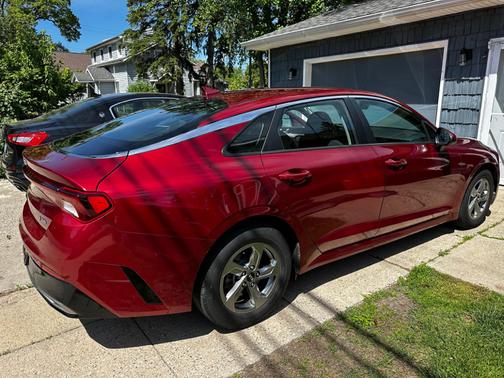 Red 2021 Kia K5 LXS