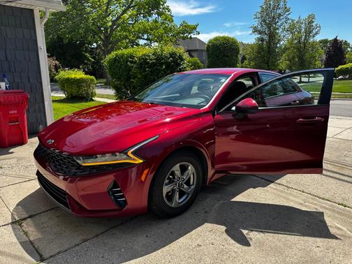 Red 2021 Kia K5 LXS