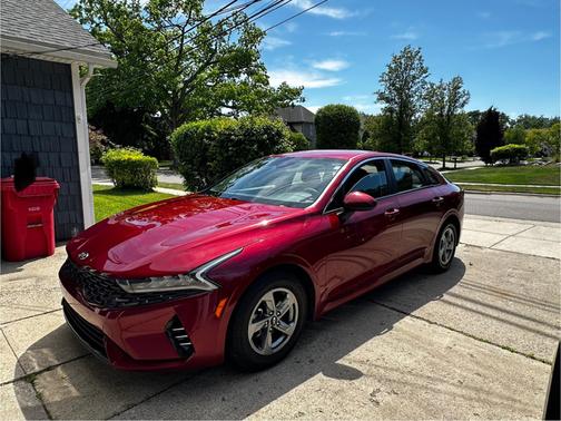 Red 2021 Kia K5 LXS