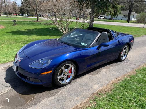 Blue 2007 Chevrolet Corvette Base