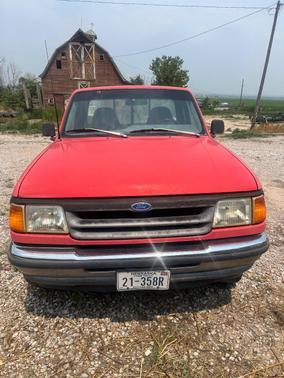 Red 1993 Ford Ranger XLT