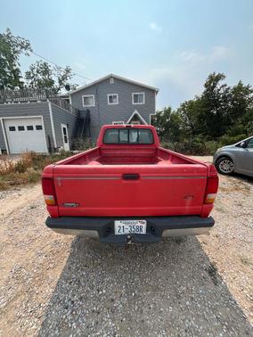 Red 1993 Ford Ranger XLT
