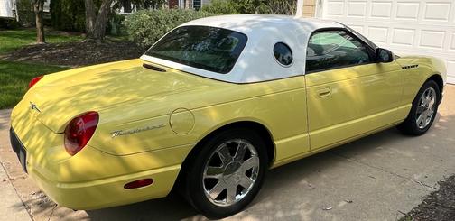 Yellow 2002 Ford Thunderbird Premium