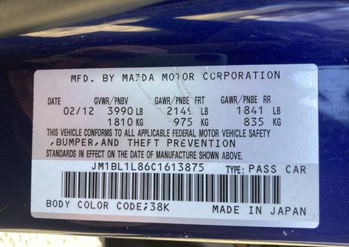 2012 Mazda Mazda3 i Touring