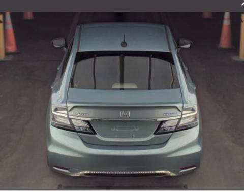 Silver 2015 Honda Civic Hybrid Base