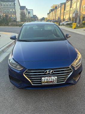 Blue 2022 Hyundai Accent SE