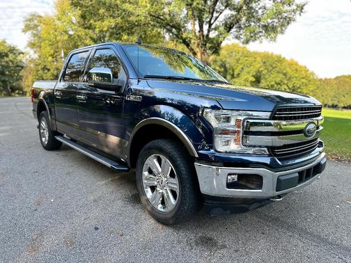 Blue 2020 Ford F-150 Lariat
