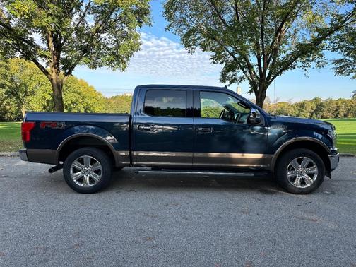 Blue 2020 Ford F-150 Lariat