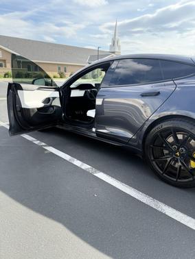 Gray 2023 Tesla Model S Plaid
