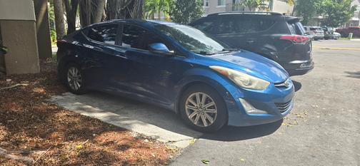 Blue 2015 Hyundai ELANTRA SE