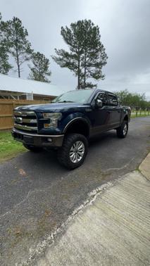 Blue 2015 Ford F-150 Lariat